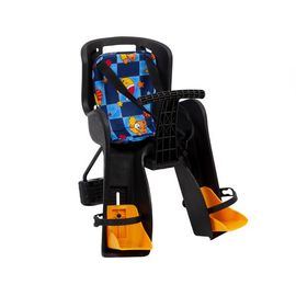 Кресло детское Переднее GH-908E черное с разноцветным текстилем, Цвет: Черный