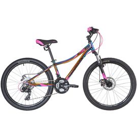 Подростковый велосипед Novatrack Katrina 24” 21.D (фиолетовый металлик), Цвет: Фиолетовый, Размер рамы: 10"