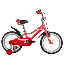 Детский велосипед Novatrack Novara 16” new (коралловый), Цвет: Красный