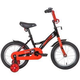 Детский велосипед Novatrack Strike 14” (чёрный-красный), Цвет: Красный