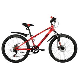 Подростковый велосипед Novatrack Extreme 6.D 24" (красный), Цвет: Красный, Размер рамы: 11"