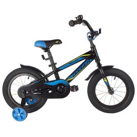 Детский велосипед Novatrack Dodger 14” new (черный), Цвет: Черный