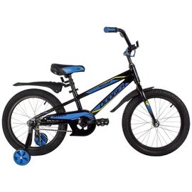 Детский велосипед Novatrack Dodger 18” new (чёрный), Цвет: Черный