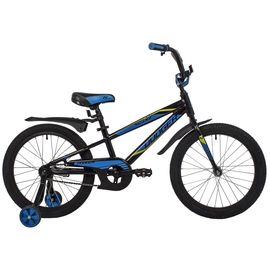 Детский велосипед Novatrack Dodger 20” new (чёрный), Цвет: Черный