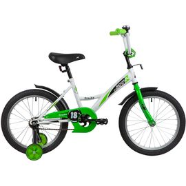 Детский велосипед Novatrack Strike 18” (белый-зелёный), Цвет: Зелёный