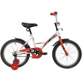 Детский велосипед Novatrack Strike 18” (белый-красный), Цвет: Красный
