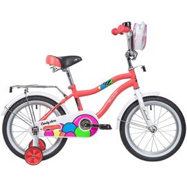 Детский велосипед Novatrack Candy 16” (коралловый)