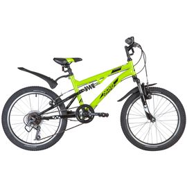Подростковый велосипед Novatrack Titanium 6.V 20" (зеленый), Цвет: Зелёный