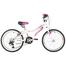 Подростковый велосипед Novatrack Alice 6.V 20" (белый), Цвет: Белый