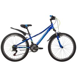 Подростковый велосипед Novatrack Valiant 18.V new 24" (синий), Цвет: Синий, Размер рамы: 12"
