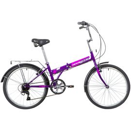 Велосипед складной Novatrack TG-24 classic 3.1_S (фиолетовый)