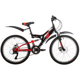 Велосипед Foxx Freelander 24" (черный), Цвет: Черный, Размер рамы: 14"