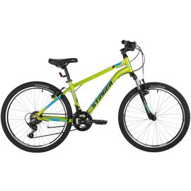 Подростковый велосипед Stinger Element Std 24" (зеленый), Цвет: Зелёный, Размер рамы: 12"