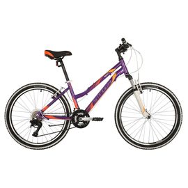 Подростковый велосипед Stinger Laguna 24" (фиолетовый), Цвет: Фиолетовый, Размер рамы: 14"