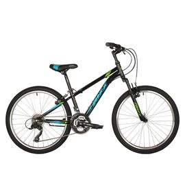 Велосипед Foxx Aztec 24" (черный), Цвет: Черный, Размер рамы: 12"
