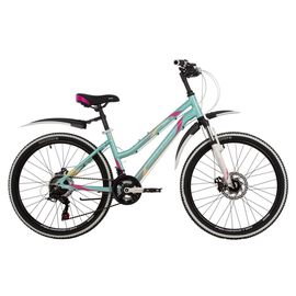 Подростковый велосипед Stinger Laguna D 24" new (зеленый), Цвет: Зелёный, Размер рамы: 12"