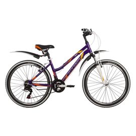 Подростковый велосипед Stinger Laguna 24" new (фиолетовый), Цвет: Фиолетовый, Размер рамы: 12"