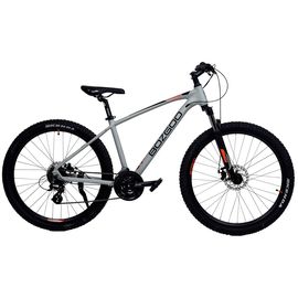 Горный велосипед Bozgoo Average 27,5" (светло-серый/черный), Цвет: Серый, Размер рамы: 17"
