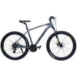 Горный велосипед Bozgoo Average 27,5" (асфальтовый серый/желтый), Цвет: Синий, Размер рамы: 17"