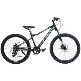 Горный велосипед Bozgoo Fighter 26" (чёрный/зелёный), Цвет: Черный, Размер рамы: 14"