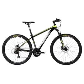 Горный велосипед Twitter TW 3900 Pro 27.5" TY-300-24S (2022, чёрно-зелёный), Цвет: Зелёный, Размер рамы: 15,5"