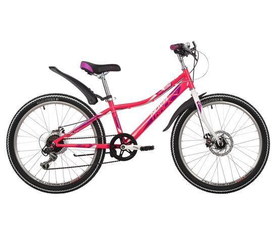 Подростковый велосипед Novatrack Alice 6.D 24" (розовый), Цвет: Розовый, Размер рамы: 12"