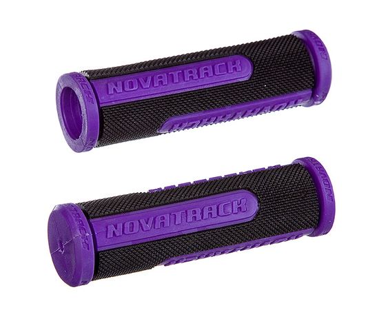 Грипсы Novatrack, 110мм, черно-фиолетовый (РТ266С), Цвет: Фиолетовый