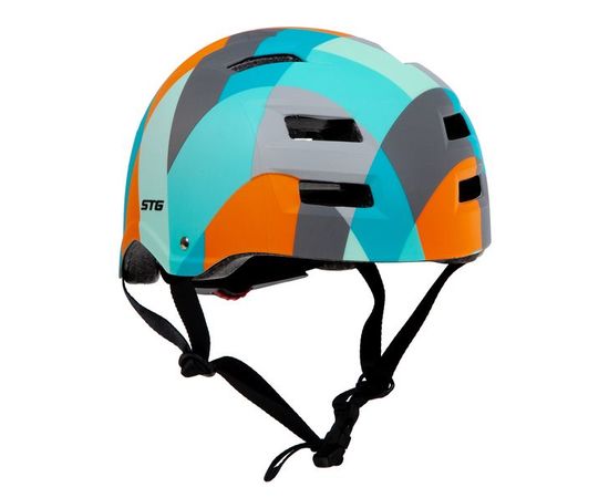 Шлем STG модель MTV1 Color с фикс застежкой, Цвет: Бирюзовый, Размер: 58-61