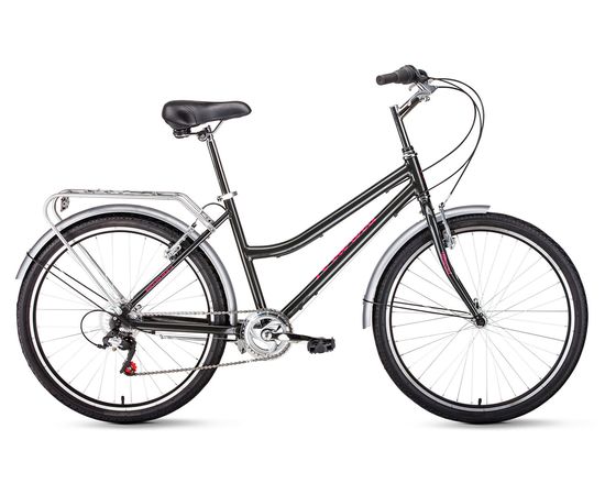 Велосипед Forward BARCELONA AIR 26 1.0 (серый/розовый), Цвет: Серый, Размер рамы: 17"