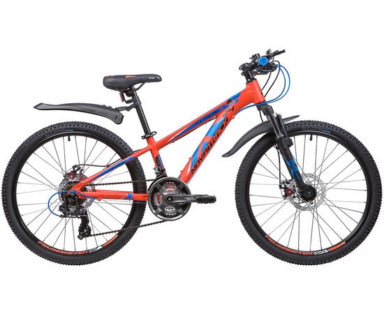 Подростковый велосипед Novatrack Extreme 24" 21.D alloy (оранжевый), Цвет: Оранжевый, Размер рамы: 11"