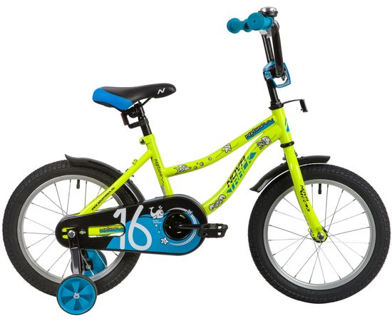Детский велосипед Novatrack Neptune 16” (зеленый), Цвет: Зелёный