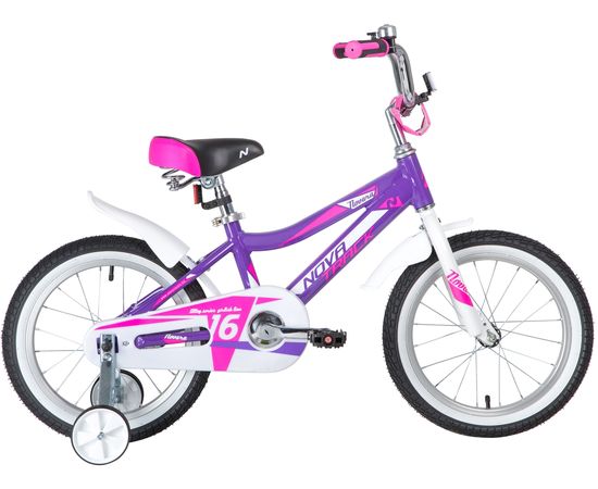 Детский велосипед Novatrack Novara 16” (фиолетовый)