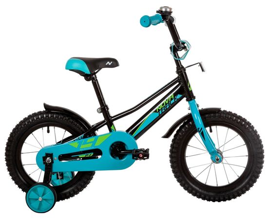 Детский велосипед Novatrack Valiant 14” new (чёрный), Цвет: Черный