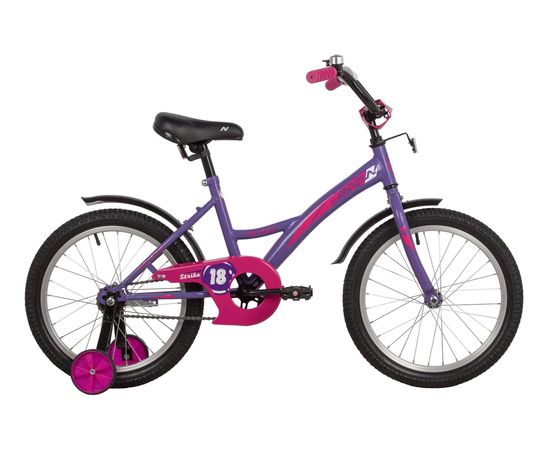 Детский велосипед Novatrack Strike 18” new (фиолетовый), Цвет: Фиолетовый