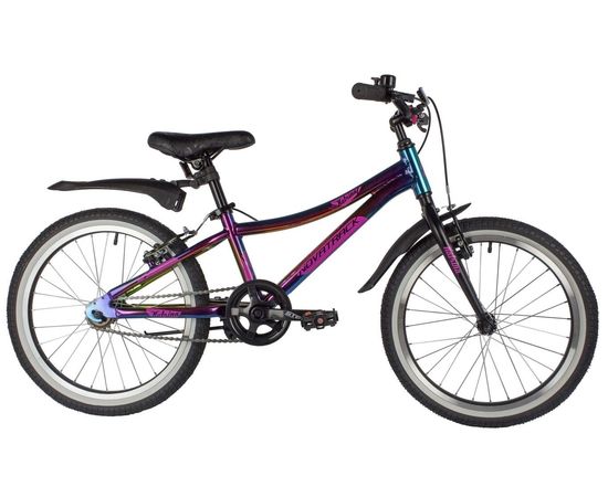Подростковый велосипед Novatrack Katrina V 20" new (фиолетовый металлик), Цвет: Фиолетовый