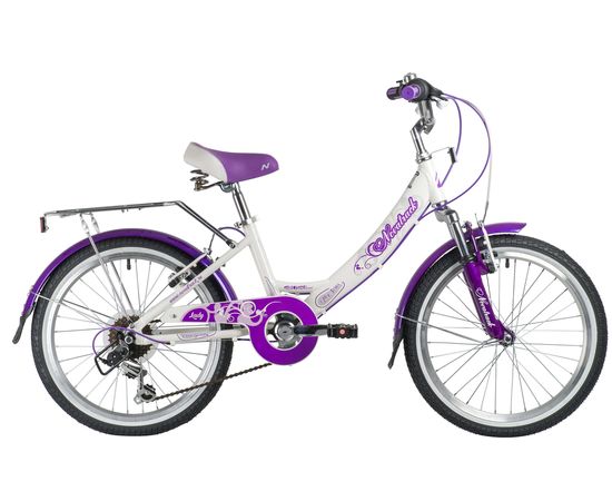 Детский велосипед Novatrack Girlish 6.V 20" (белый)
