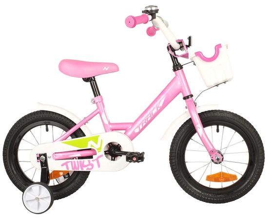Детский велосипед Novatrack Twist 14” (розовый), Цвет: Розовый