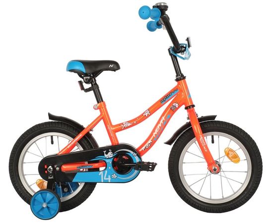 Детский велосипед Novatrack Neptune 14” (оранжевый), Цвет: Оранжевый