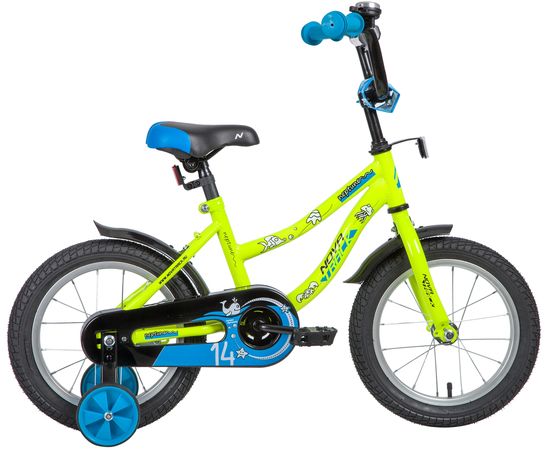 Детский велосипед Novatrack Neptune 14” (зелёный), Цвет: Зелёный