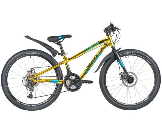 Подростковый велосипед Novatrack Prime 18.D 24" (золотой металлик), Цвет: Жёлтый, Размер рамы: 11"