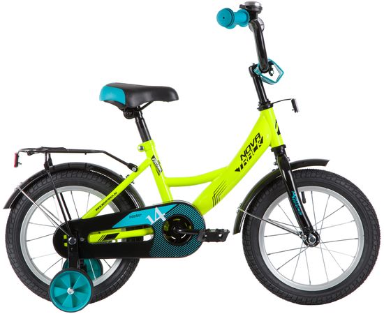 Детский велосипед Novatrack Vector 14” (лаймовый), Цвет: Жёлтый