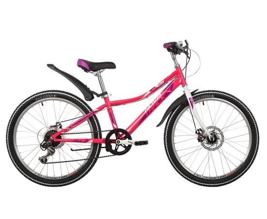 Подростковый велосипед Novatrack Alice 6.D 24" (розовый), Цвет: Розовый, Размер рамы: 10"