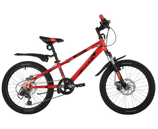 Подростковый велосипед Novatrack Extrime 6.D 20" (красный), Цвет: Красный
