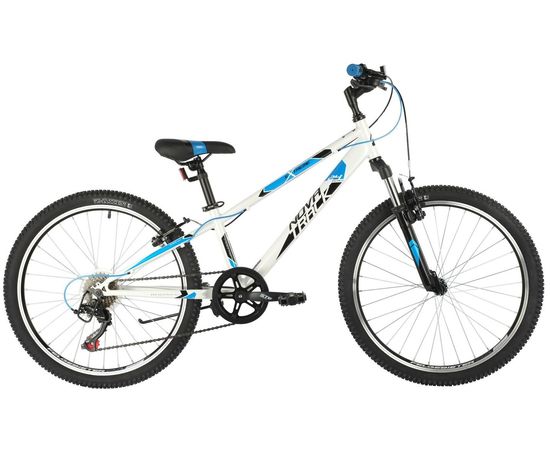 Подростковый велосипед Novatrack Extreme 6.V 24" (белый), Цвет: Белый, Размер рамы: 11"