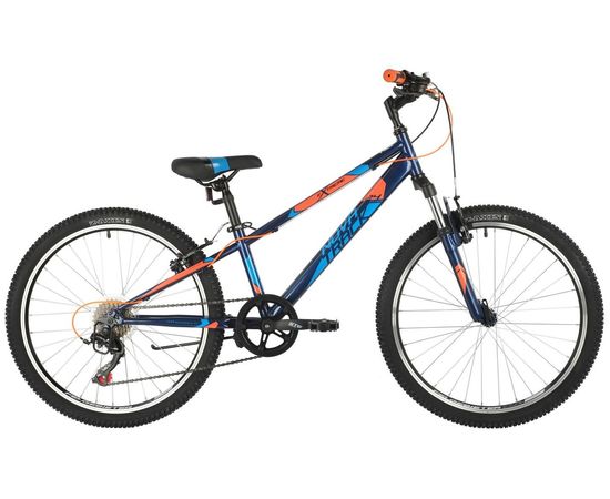 Подростковый велосипед Novatrack Extreme 6.V 24" (синий), Цвет: Синий, Размер рамы: 11"