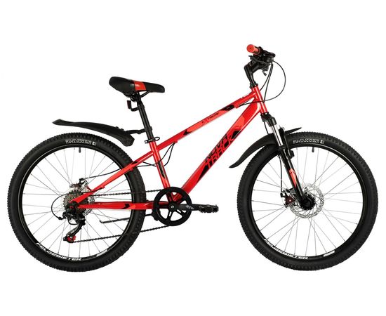 Подростковый велосипед Novatrack Extreme 6.D 24" (красный), Цвет: Красный, Размер рамы: 11"