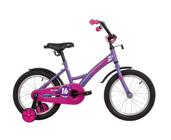 Детский велосипед Novatrack Strike 16" new (фиолетовый), Цвет: Фиолетовый