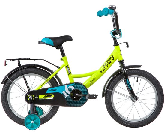 Детский велосипед Novatrack Vector 16” (лаймовый), Цвет: Жёлтый