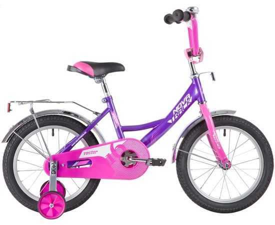 Детский велосипед Novatrack Vector 16” (лиловый), Цвет: Фиолетовый