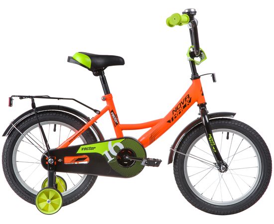 Детский велосипед Novatrack Vector 16” (оранжевый), Цвет: Оранжевый